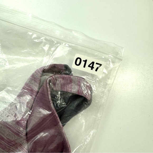 Lululemon Women's Sz 4 Heathered Purple Racerback 50 Rep Sports Bra Running Yoga - Picture 10 of 10